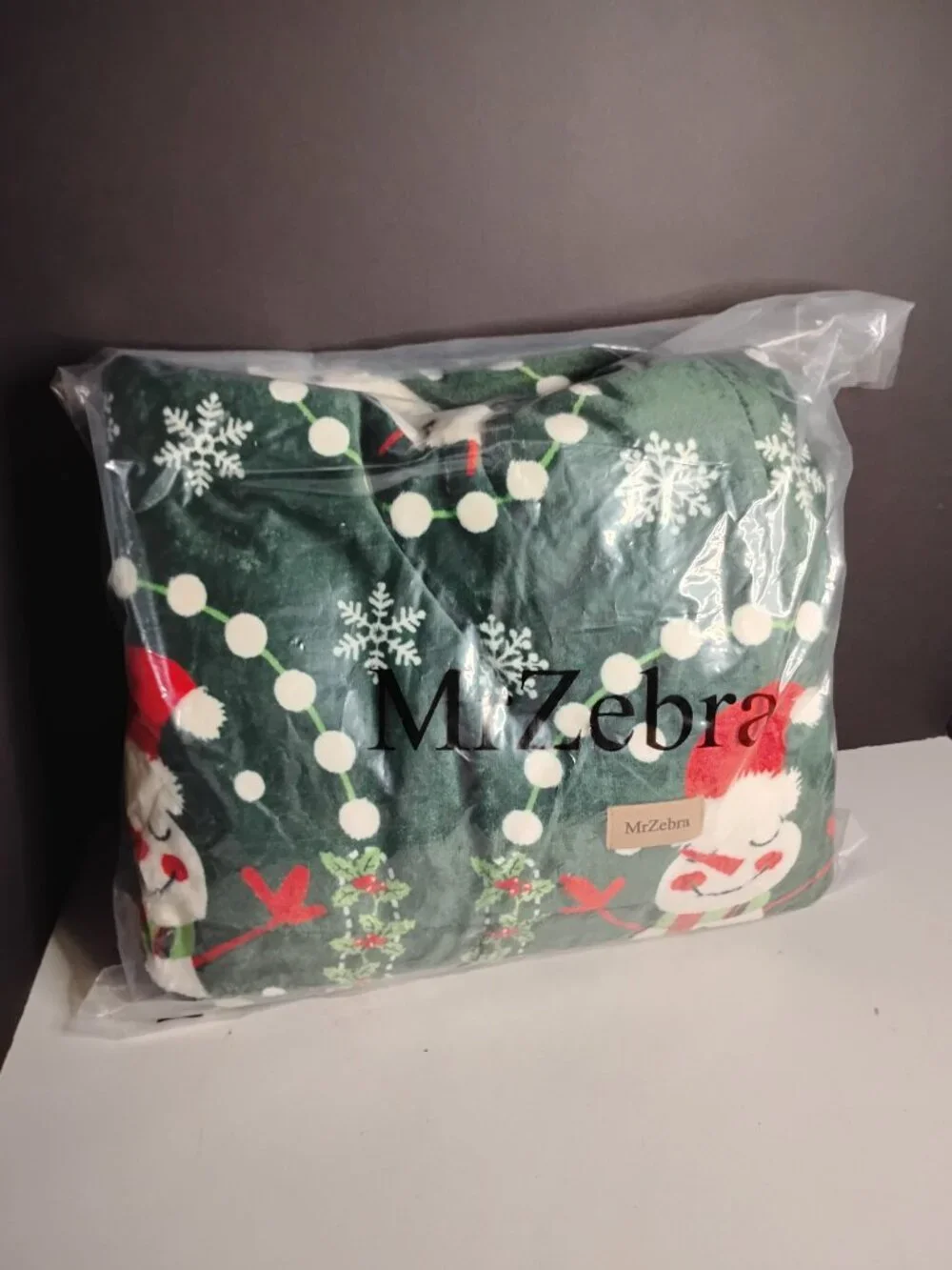 Mr Zebra Christmas Throw Blanket Cozy Soft Flannel Blanket 50x70